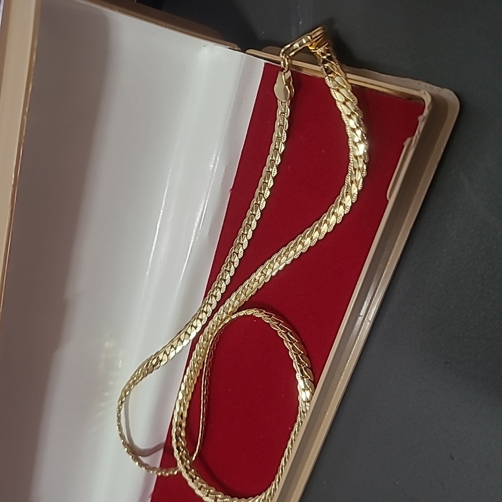 Hip Hop gold plated chain